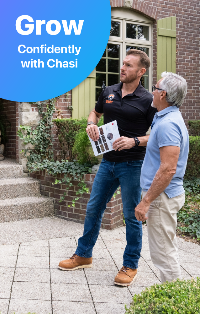 Grow With Chasi - Customers Standing Outside in Front of House